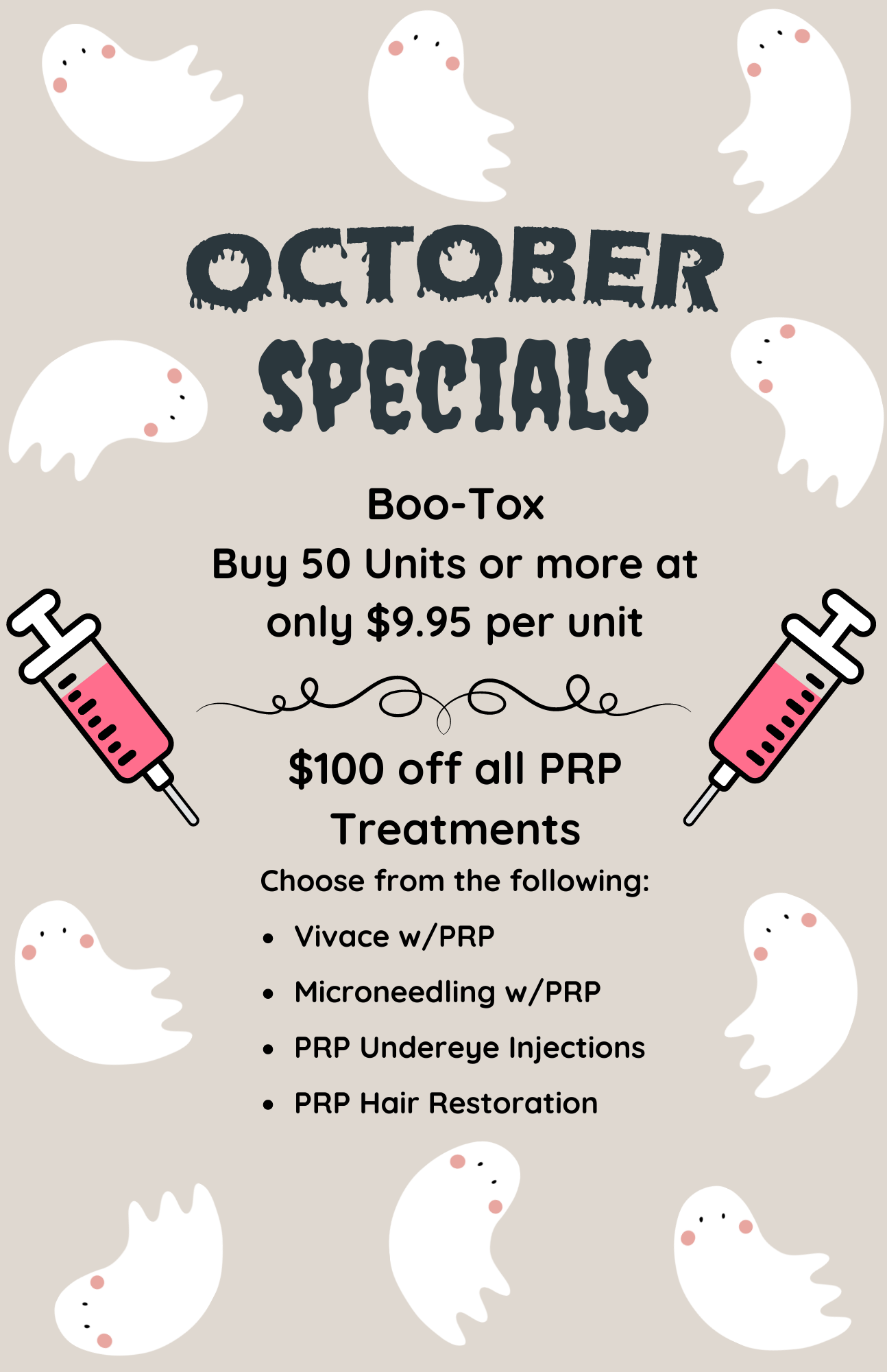 October Specials